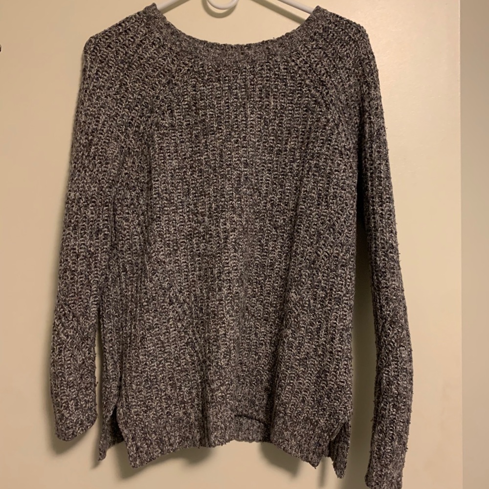 American Eagle Chunky Knit Grey Sweater